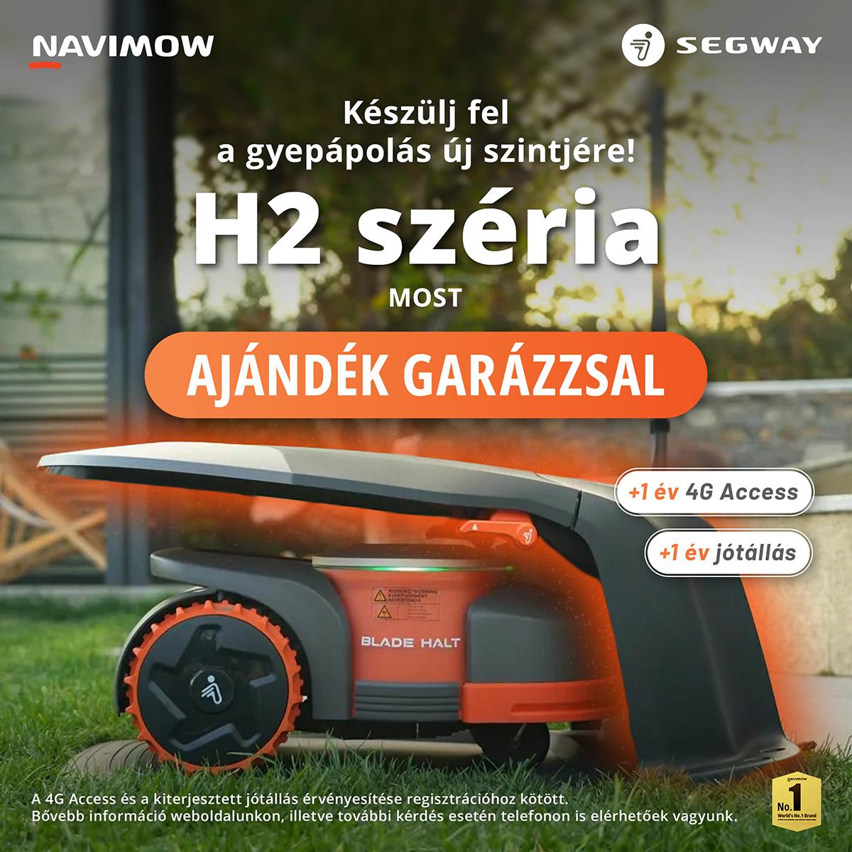 Most még többet kap a Segway Navimow H2 robotfűnyíró mellé!