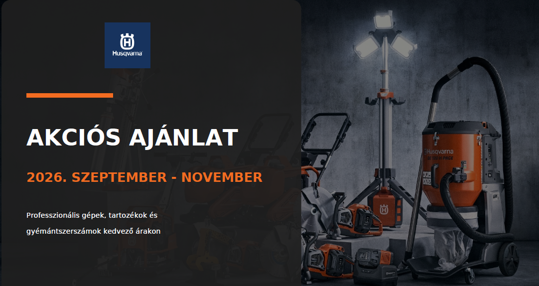 Husqvarna Építőipari Akció