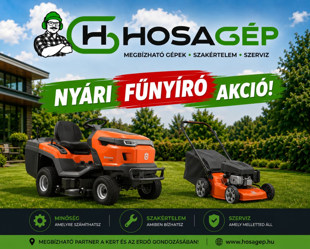 Nyári fűnyíró és traktor akció
