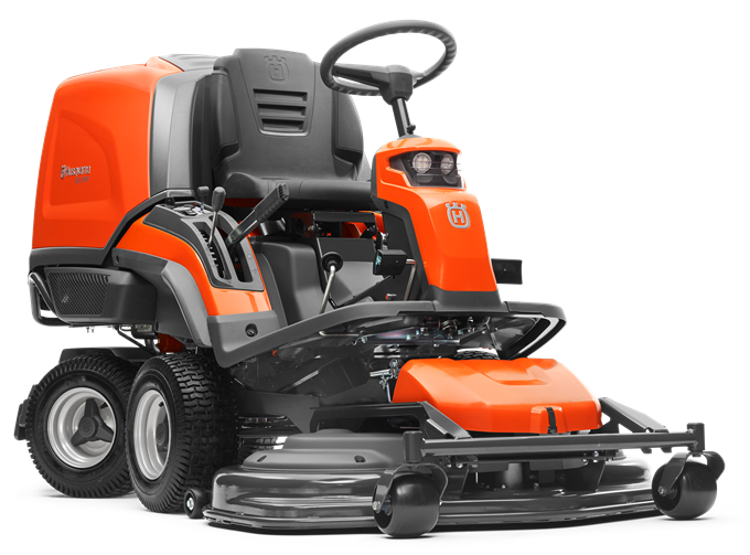 RC318T fűgyűjtős rider + Combi 112 vágóasztallal