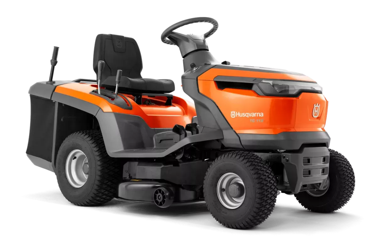 TC112  fűgyűjtős fűnyíró traktor