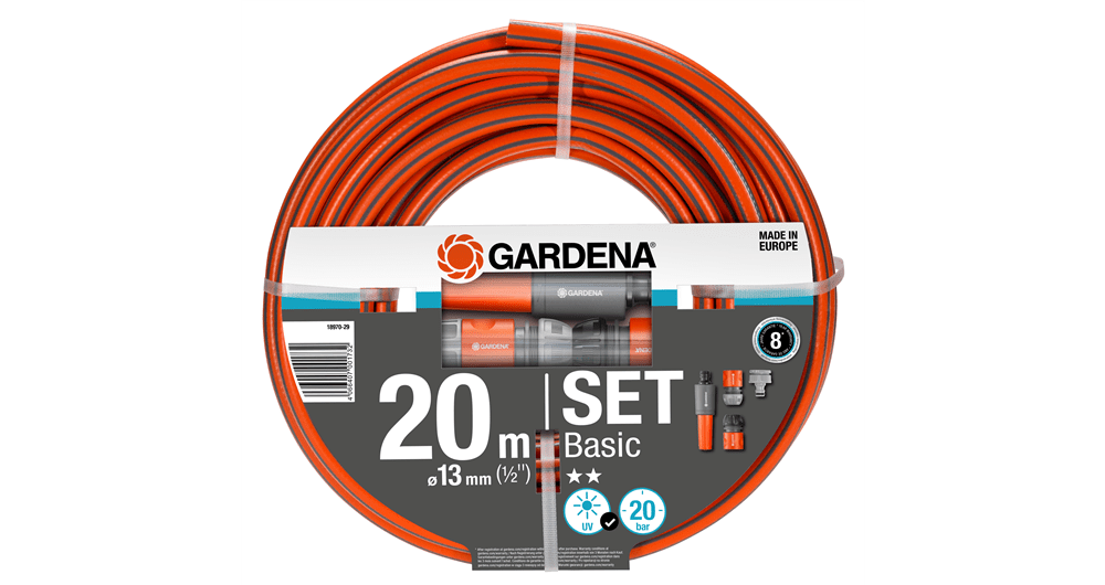 Basic Kerti tömlő készlet 13mm 1/2" 20m