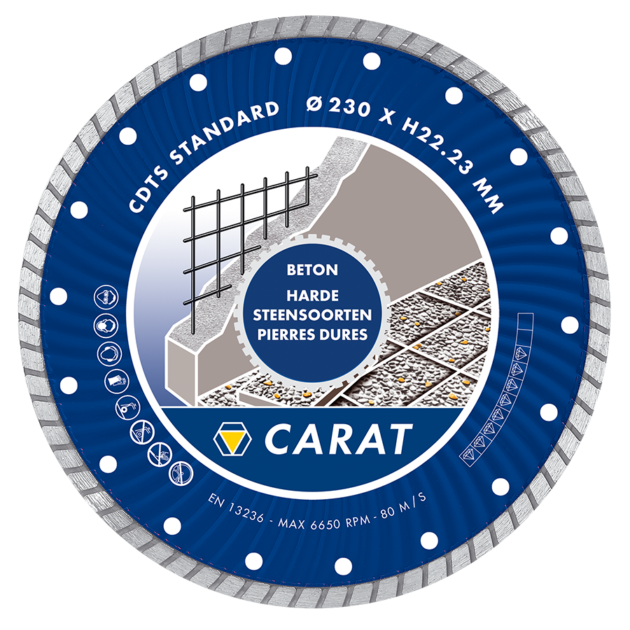 Carat gyémánt beton standard 125x22