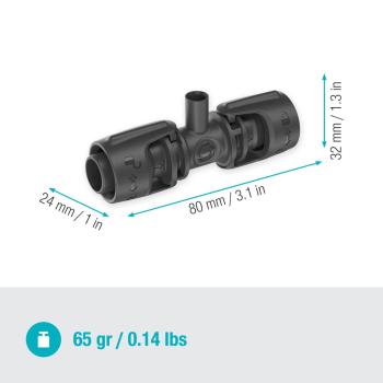 MD T-elem permetező fúvókákhoz 13mm