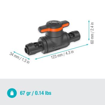 MD Zárószelep 13 mm 1/2"