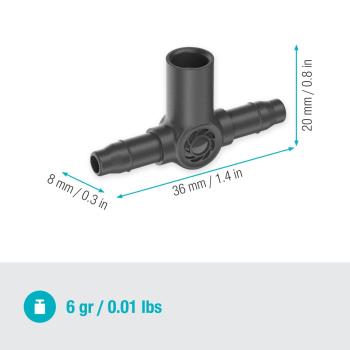 MD T-elem permetezőfúvókához 4,6 mm 3/16"