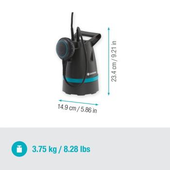 Basic Merülőszivattyú tiszta vízhez 8600 2.Kép