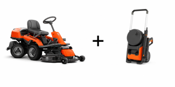R214TC 94cm rider + PW360 magasnyomású mosó Kép
